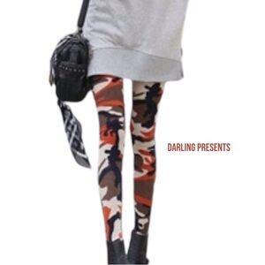 Camouflage Leggings Women Color Dessert Storm OS FITS 0-10